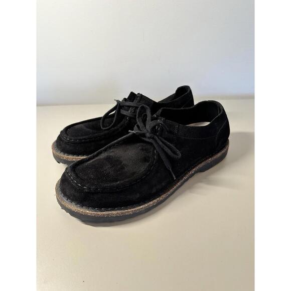 Birkenstock Pasadena Black Suede Leather - Men's Shoe Size 43 EUR / US 10 - Picture 4 of 9